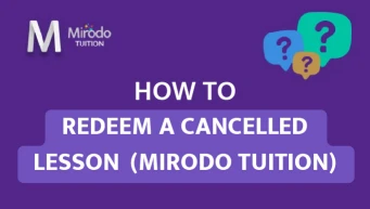 How to redeem a cancelled lesson